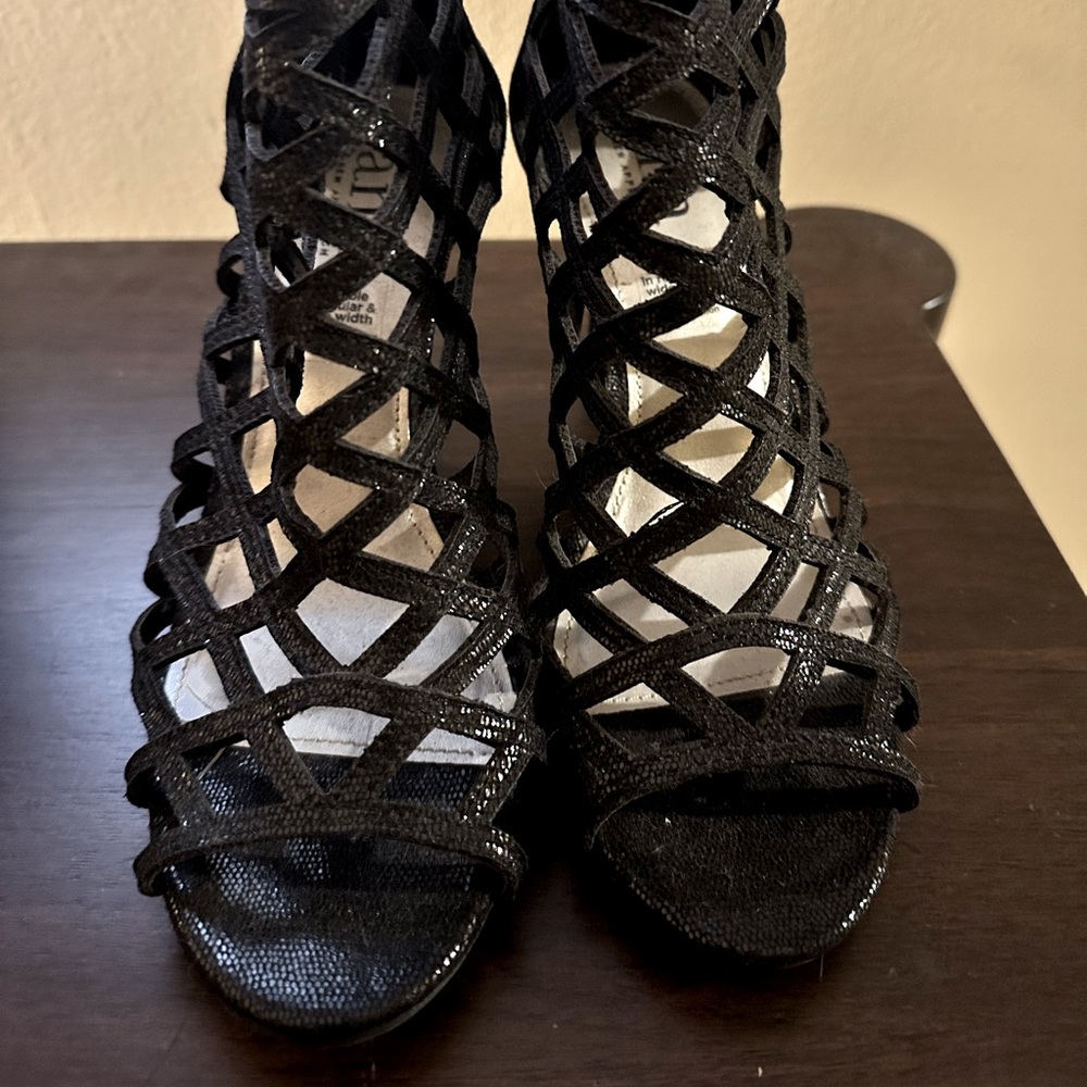 Apt 9 Black Strappy Heels